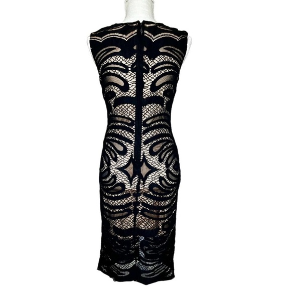 Bebe Lace Bodycon Midi Dress Size Small - Picture 3 of 9